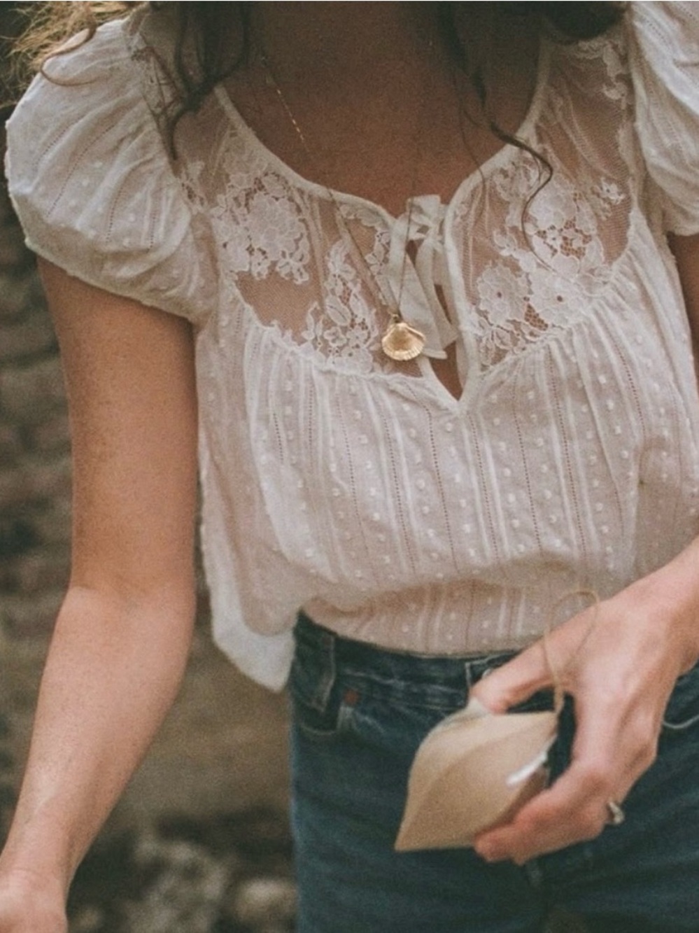 Doen Camri Top in Salt Small